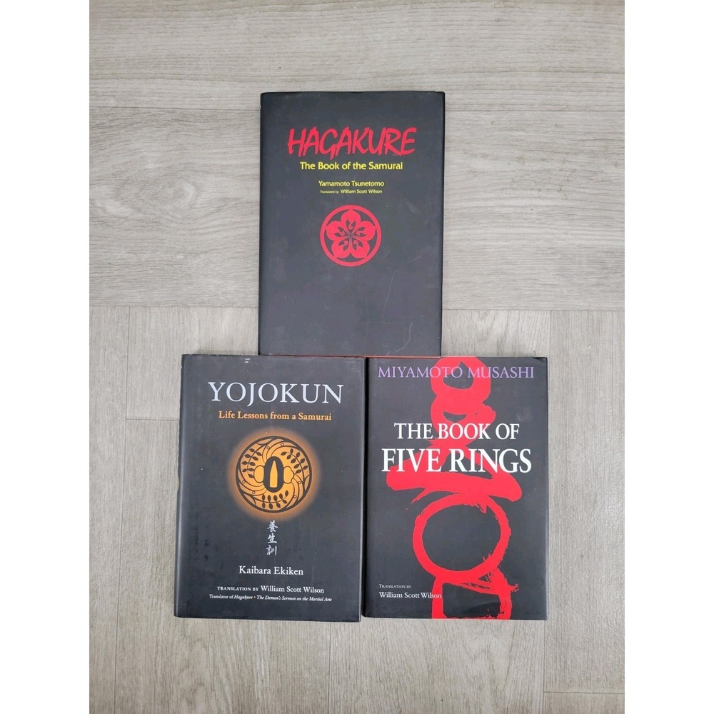 Lot 3 Yojokun - Hagakure - The Book Of five Rings - Kaibara, Wilson, William Sc